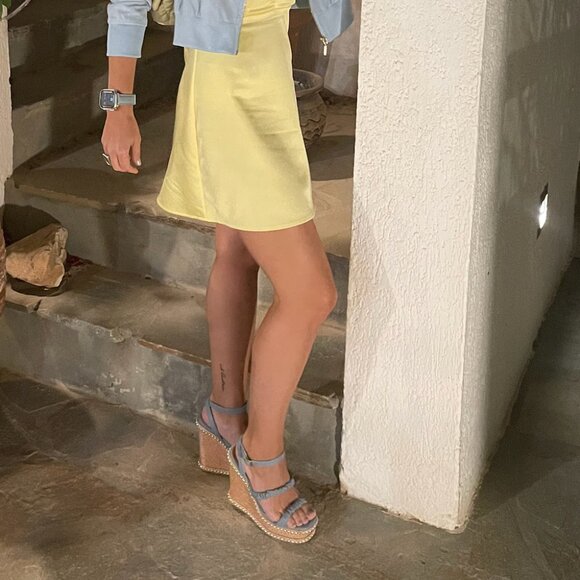 ASOS DESIGN Tulum strappy wedges in blue - Picture 2 of 5